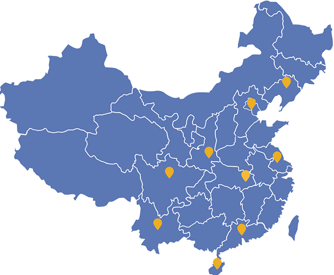 普杰科技在全国八个大区设置办事处